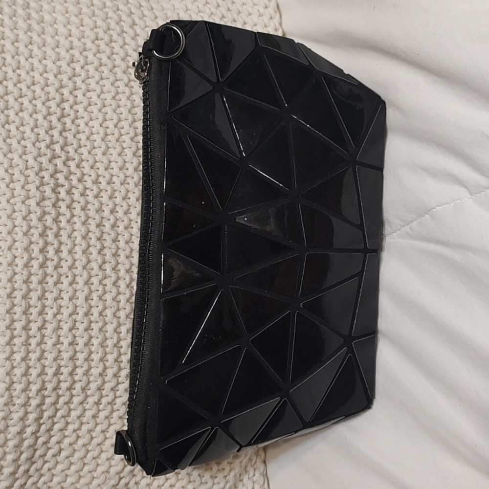 Emilio Pepe Cosmetic Bag•Multiuse Pouch• Black• Used